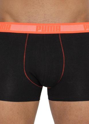 Труси-шорти puma worldhood stripe trunk 2p чорний, червоний, с...4 фото