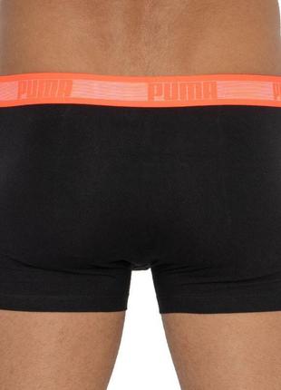 Труси-шорти puma worldhood stripe trunk 2p чорний, червоний, с...5 фото