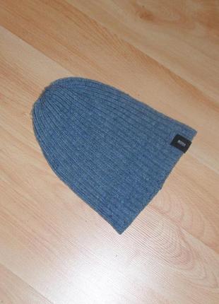 Шапка hugo boss grey beanie ck polo lauren original 20/23 см klein2 фото