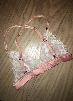 Мереживний ліф lace triangle bra by topshop bride - xs9 фото