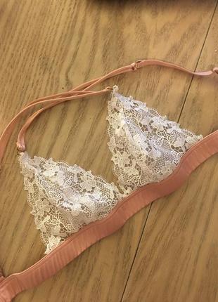 Кружевной лиф lace triangle bra by topshop bride - xs4 фото