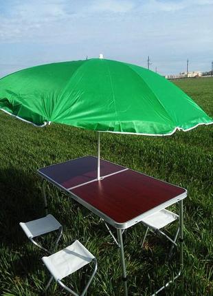 Стіл для пікніка розкладний із 4 стільцями rainberg rb23001 фото