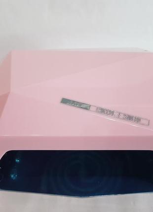 Лампа гібридна diamond 36w (12w ccfl + 24 w led) ніжно-рожева7 фото