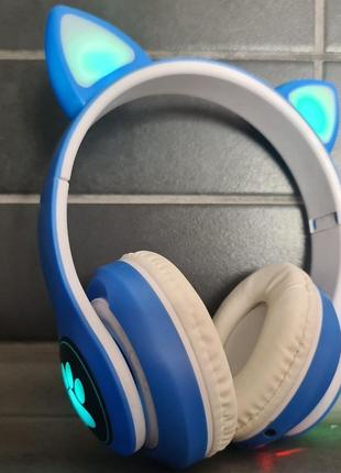 Бездротові навушники дитячі з вушками stn 28 blue