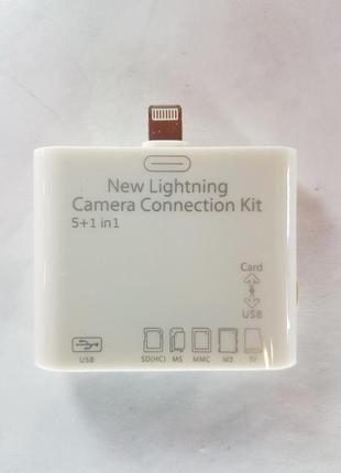 Адаптер кардридер camera connection kit для iphone 5 5s / ipad...