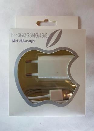 Зарядка для iphone 3g,3gs,4g,4s ipad 2,3, ipod mini usb charger