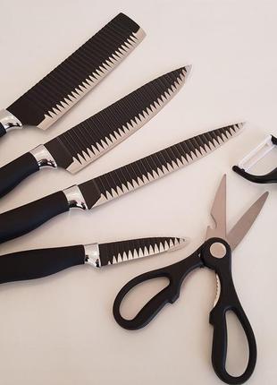 Набір кухонних ножів unique un-18218 фото