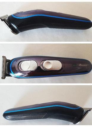 Бездротова машинка для стриження волосся gemei gm-587 3в1 акум...2 фото