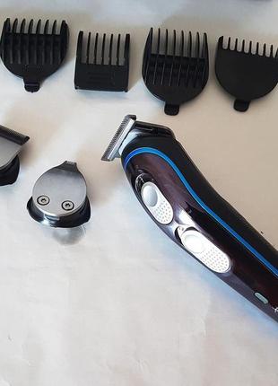 Бездротова машинка для стриження волосся gemei gm-587 3в1 акум...8 фото