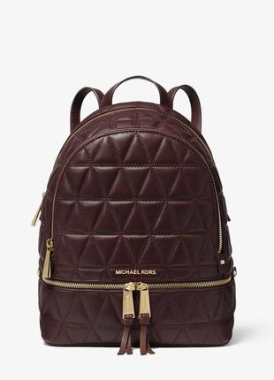 Рюкзак michael kors rhea medium quilted leather backpack