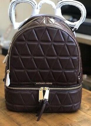 Рюкзак michael kors rhea medium quilted leather backpack3 фото