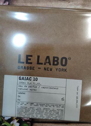 Le labo gaiac 10