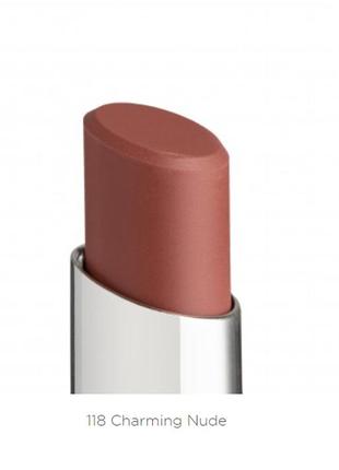 Матовая помада для губ bogenia velvet lipstick - 118-charming-nude