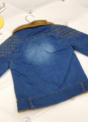 Джинсова курточка утеплена 1703, розмір 1044 фото