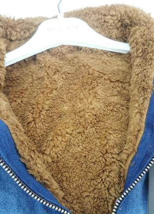 Джинсова курточка утеплена 1703, розмір 1043 фото