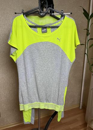 Костюм puma 3 в 1 топ футболка лосины леггинсы р.s-m2 фото