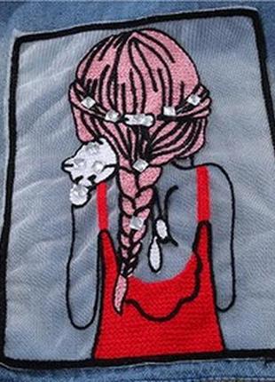 Джинсова курточка для дівчинки girl 1579, розмір 1605 фото