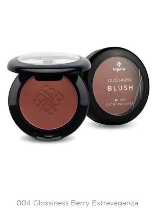 Рум'яна пудрові bogenia blush 5.8г - 004-glossiness-berry-extravaganza