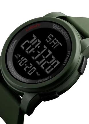 Годинник наручний чоловічий skmei 1257ag, армійський годинник протиударний, водонепроникний чоловічий годинник3 фото