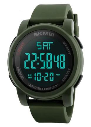 Годинник наручний чоловічий skmei 1257ag, армійський годинник протиударний, водонепроникний чоловічий годинник2 фото
