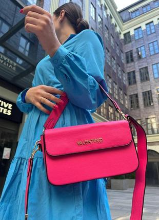 Жіноча сумка з еко-шкіри valentino молодіжна, брендова сумка-клатч маленька через плече4 фото
