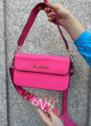 Жіноча сумка з еко-шкіри valentino молодіжна, брендова сумка-клатч маленька через плече6 фото