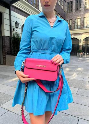Жіноча сумка з еко-шкіри valentino молодіжна, брендова сумка-клатч маленька через плече3 фото