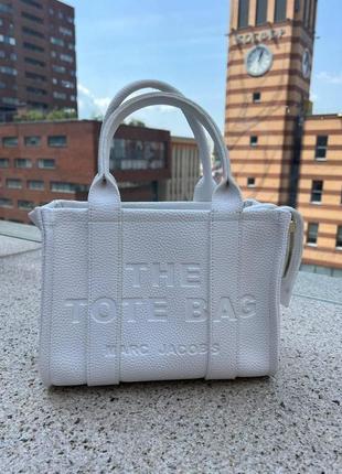 Женская сумка marc jacobs tote mini mj марк джейкобс большая сумка шопер на плечо легкая сумка из экокожи6 фото