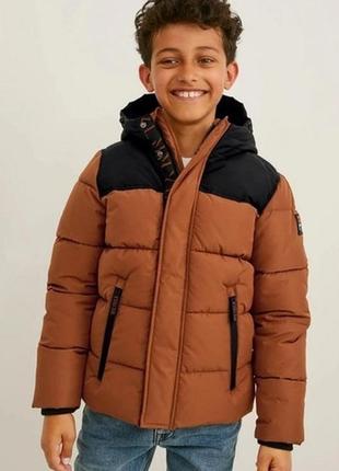 Стильна зимова курточка хлопчику 30214, розмір 176