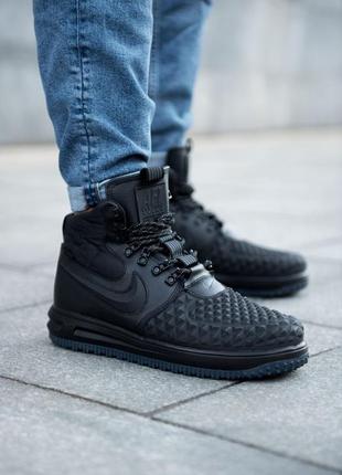 Мужские кроссовки nike air force 1 duckboot black