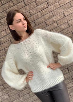 Джемпер свитер из королевского мохера1 фото