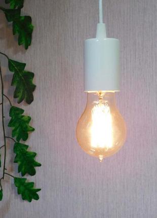 Підвісний світильник на 2-лампи ceiling-2 e27 білий3 фото