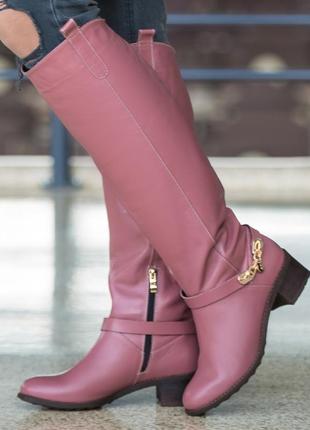 Высокие сапоги натуральная кожа р36-40 ботфорты високі чоботи ботфорти натуральна шкіра