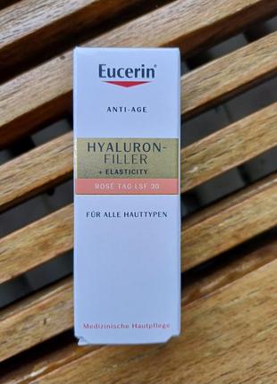 Eucerin hyaluron-filler+elasticity rose spf30 дневной крем 7 мл2 фото