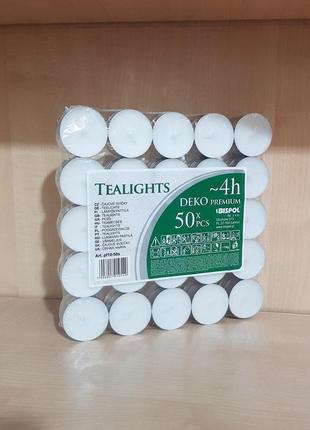 Свічки таблетки, в алюмінієвому корпусі, 50штук в упаковці2 фото