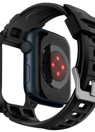 Чохол та ремінець 2в1 spigen для apple watch 45-44mm, rugged a...