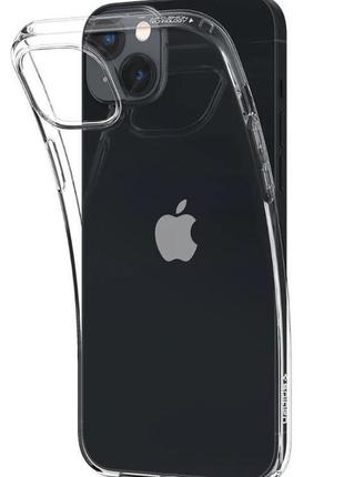 Чохол spigen для iphone 14 plus, liquid crystal, crystal clear