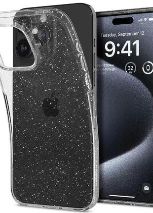 Чохол spigen для iphone 15 pro, liquid crystal glitter, crysta...