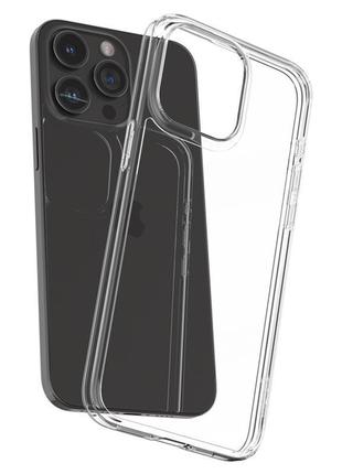 Чохол spigen для iphone 15 pro, air skin hybrid, crystal clear