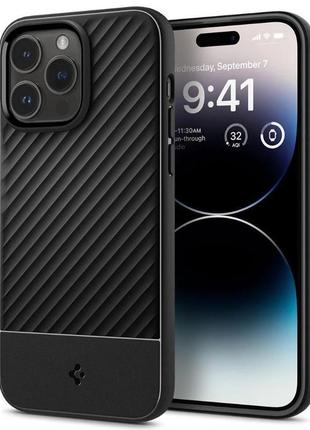 Чохол spigen для iphone 14 pro, core armor, black1 фото