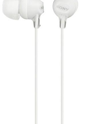 Навушники in-ear sony mdr-ex15lp 3.5 mini-jack білий