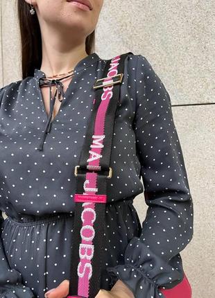 Жіноча сумка marc jacobs logo mj марк джейкобс маленька сумка на плече легка сумка з екошкіри3 фото