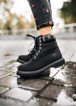 Женские ботинки timberland “black” (термо)9 фото