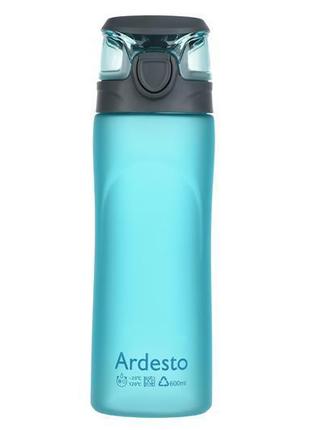Пляшка для води ardesto, 600мл, пластик, блакитний