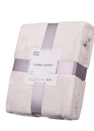 Плед ardesto flannel, 200х220см, 100% поліестер, айворі