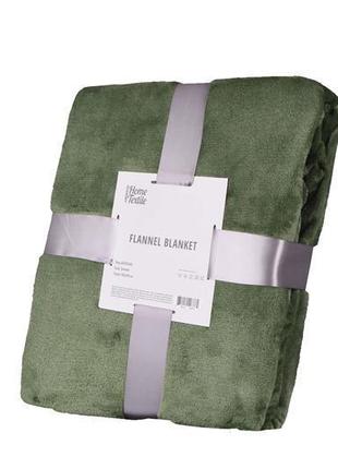 Плед ardesto flannel, 160х200см, 100% поліестер, зелений