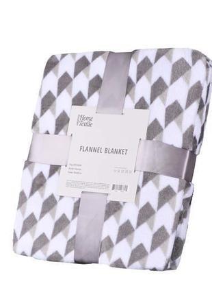 Плед ardesto flannel, 160х200см, 100% поліестер, геометрія