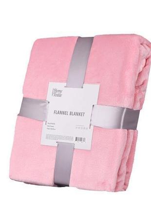 Плед ardesto flannel, 160х200см, 100% поліестер, рожевий