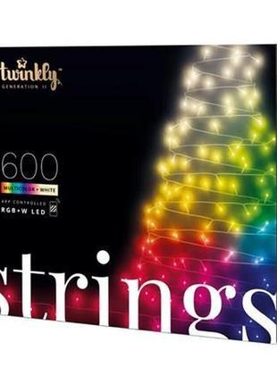 Гірлянда smart led twinkly strings rgbw 600, gen ii, ip44, дов...1 фото