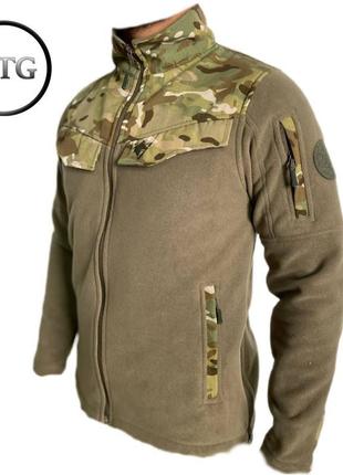 Тактична флісова куртка wolftrap outdoor кольору мультиків2 фото